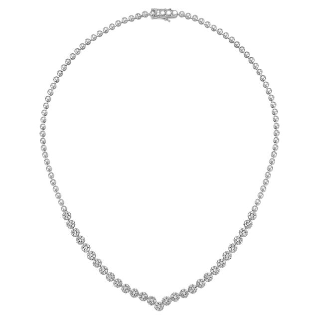 Dazzling White Gold and Diamond Necklace,,hi-res 