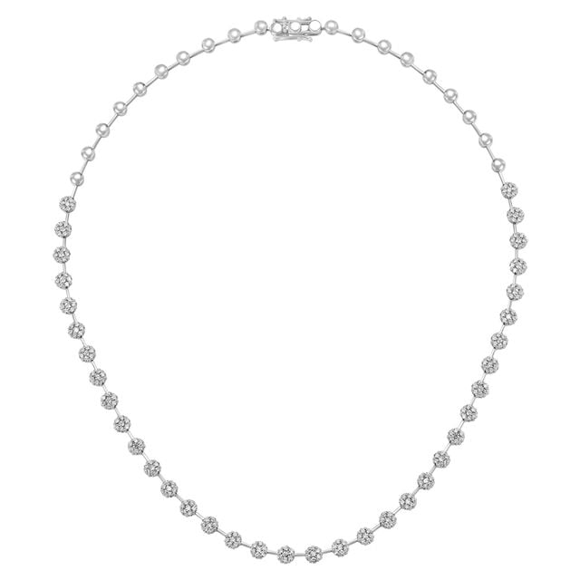 Sparkling White Gold and Diamond Necklace,,hi-res 