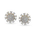 Exquisite Floral Diamond Stud Earrings,,hi-res 