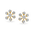 Starburst Cluster Diamond Stud Earrings 2