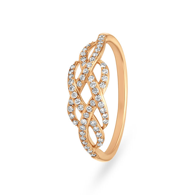 Criss Cross Diamond Ring 