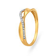 Exquisite 18 Karat Yellow Gold And Diamond Twist Ring,,hi-res 