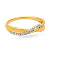 Exquisite 18 Karat Yellow Gold And Diamond Twist Ring,,hi-res 2