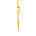 Enchanting 18 Karat Yellow Gold Dual Hearts Pendant 2