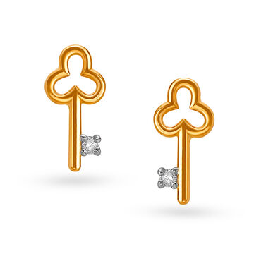 18 Karat Gold and Diamond Earrings