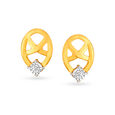18 Karat Gold and Diamond Stud Earrings,,hi-res 