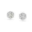 Cluster Diamond Stud Earrings 