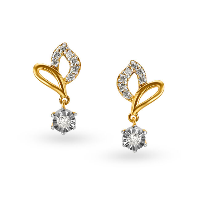 Tanishq Gold Earrings,,hi-res 