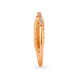 Bewitching 18 Karat Rose Gold And Diamond Finger Ring 3