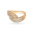 Swirl Diamond Finger Ring 2