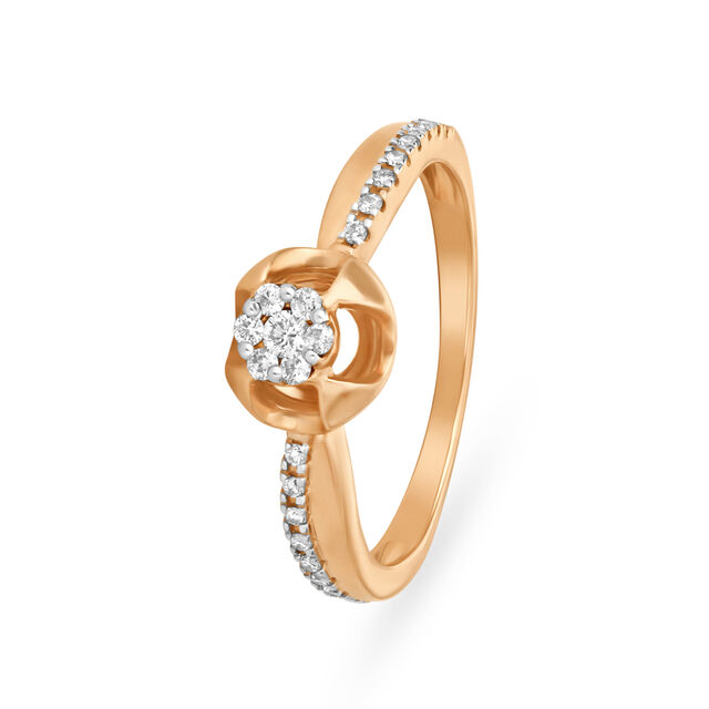 Mesmerising Rose Gold and Diamond Ring 