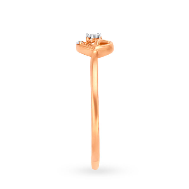 Whispering Leaf Diamond Ring