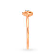 Charming 18 Karat Rose Gold And Diamond Leaf Finger Ring,,hi-res 3