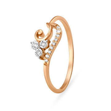 Stunning Rose Gold and Diamond Finger Ring