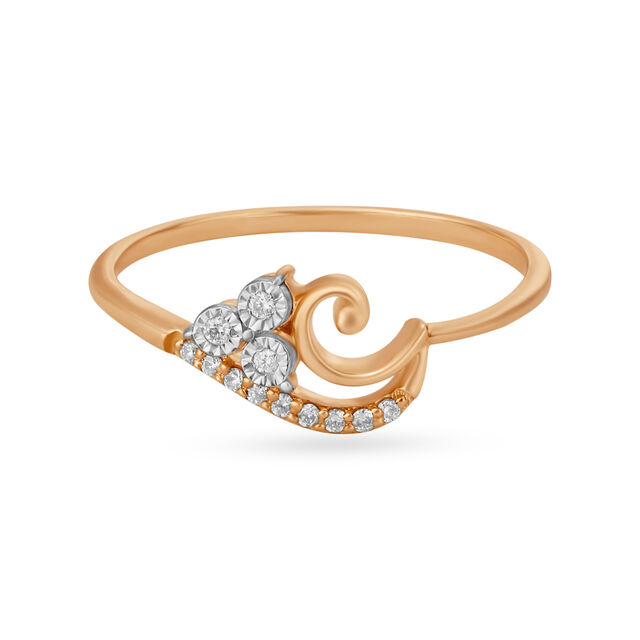 Stunning Rose Gold and Diamond Finger Ring