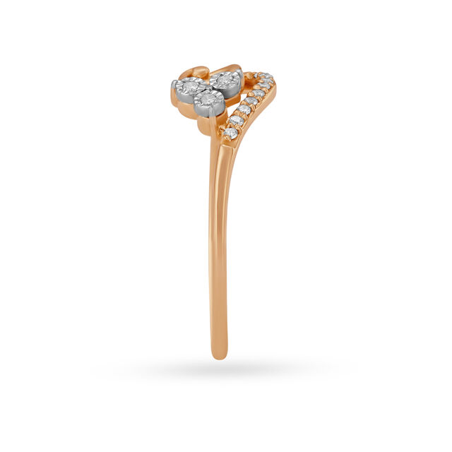 Stunning Rose Gold and Diamond Finger Ring