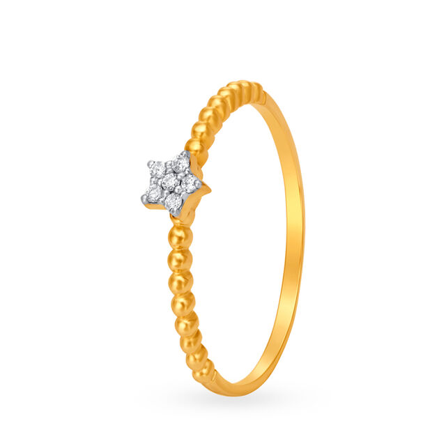 Flattering Floral Diamond Ring