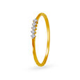 Delicate Modern Diamond Ring 