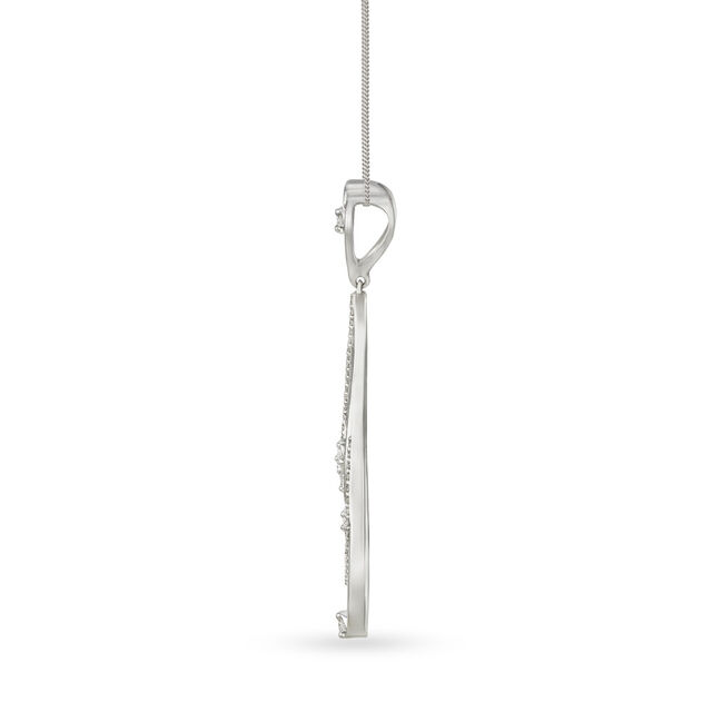 18 Karat White Gold and Diamond Pendant,,hi-res 2