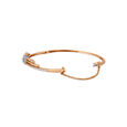 Geometric Tiered Diamond Bangle in White and Rose Gold,,hi-res 2