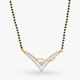 Charming Romantic Diamond Mangalsutra,,hi-res 
