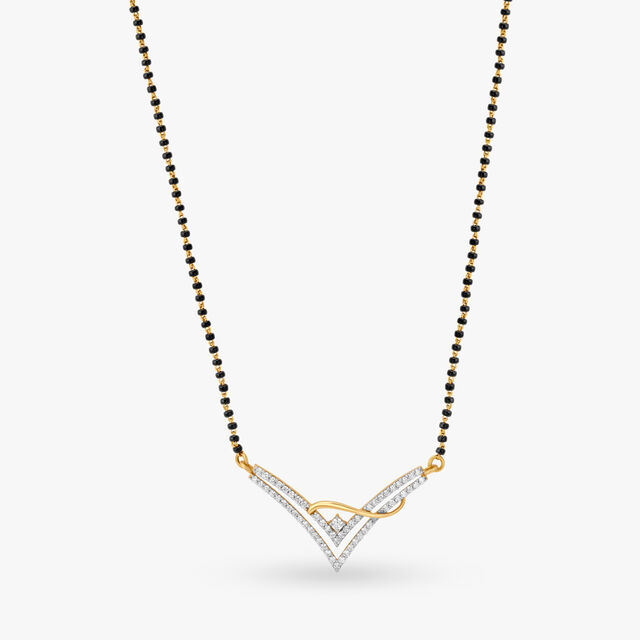 Charming Romantic Diamond Mangalsutra,,hi-res 2