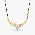 Exquisite Floral Diamond Mangalsutra 