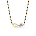 Infinity Floral Diamond Mangalsutra,,hi-res 2
