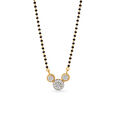 Radiant Geometric Diamond Mangalsutra,,hi-res 2