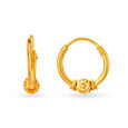 Minimalistic Traditional Gold Hoop Earrings,,hi-res 2