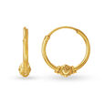Yellow Gold Hoop Earrings,,hi-res 2