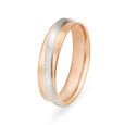 Lustrous 18 Karat Rose And White Gold Ring 