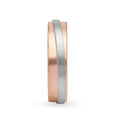Lustrous 18 Karat Rose And White Gold Ring 3