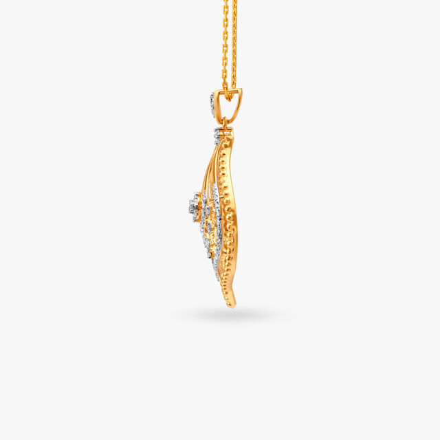 Intricate Diamond Pendant and Earrings Set 3