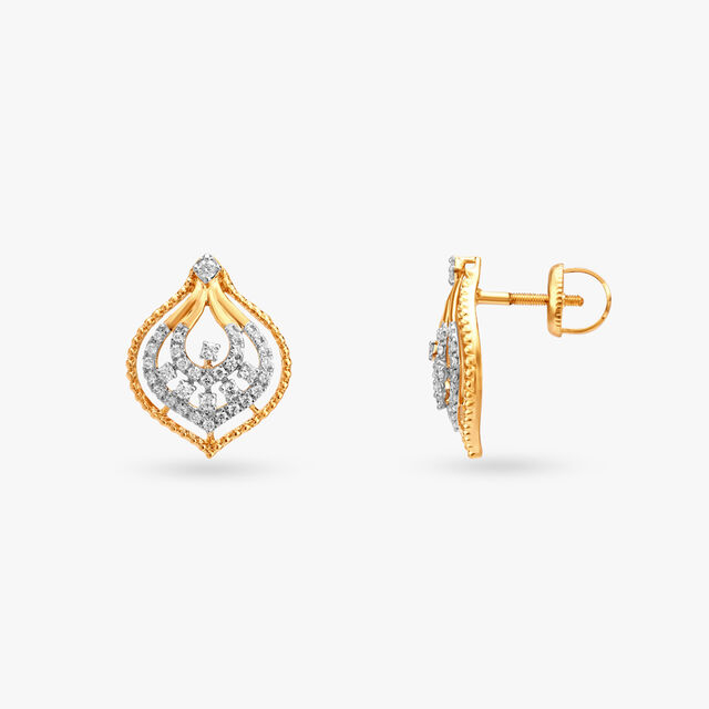 Intricate Diamond Pendant and Earrings Set 5