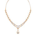 Elegant Rose Gold and Diamond Necklace Set,,hi-res 2