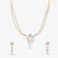 Floral Classic Diamond Necklace Set 