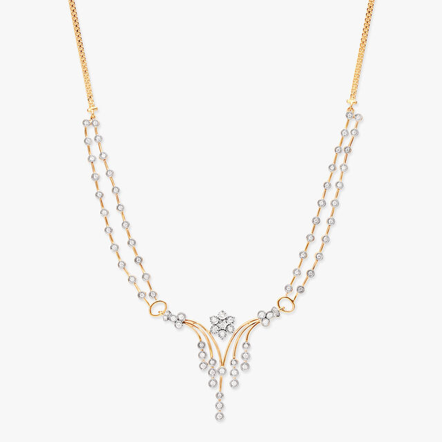 Floral Classic Diamond Necklace Set 2