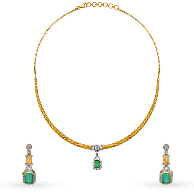 Eclectic Diamond Necklace Set