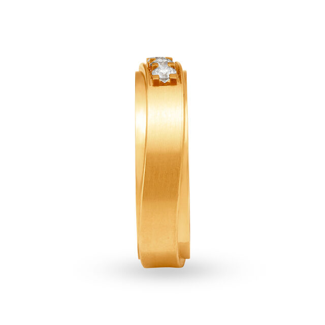 Bold 18 Karat Gold And Diamond Finger Ring,,hi-res 3