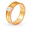 Aristocartic 18 Karat Yellow And Rose Gold And Diamond Finger Ring,,hi-res 