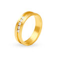 Unique 18 Karat Dual-Toned Gold And Diamond Finger Ring,,hi-res 