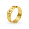 Suave 18 Karat Yellow Gold And Diamond Block Ring,,hi-res 