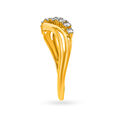 Slender Wavy Diamond Ring 3