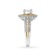 Majestic 18 Karat Rose And White Gold And Diamond Elaborate Finger Ring 3