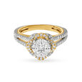 Eternally Intertwined Together Diamond Finger Ring 2
