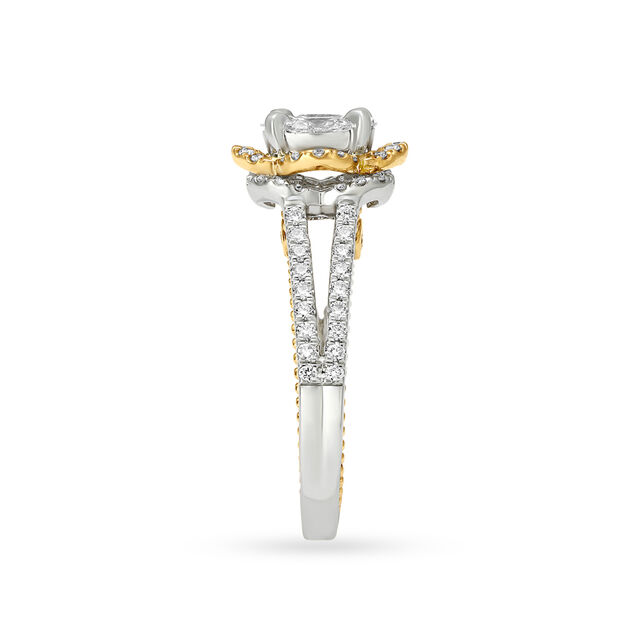Eternally Intertwined Together Diamond Finger Ring 3
