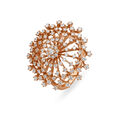 Glamorous Rose Gold and Diamond Ring,,hi-res 