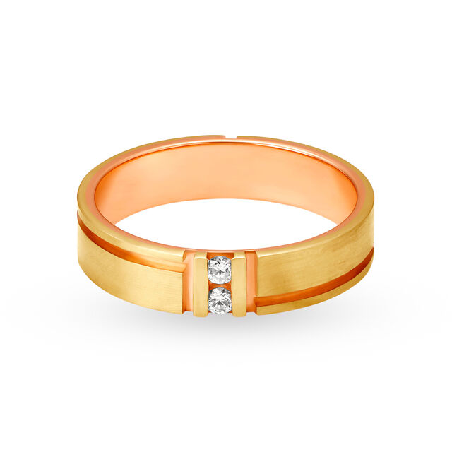 Classic 18 Karat Gold and Diamond Finger Ring,,hi-res 2