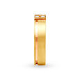 Bold Edgy Diamond Ring in White and Rose Gold for Men 3